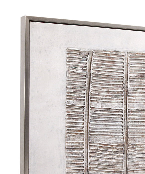 Counted Days Framed Canvas - Beige / White