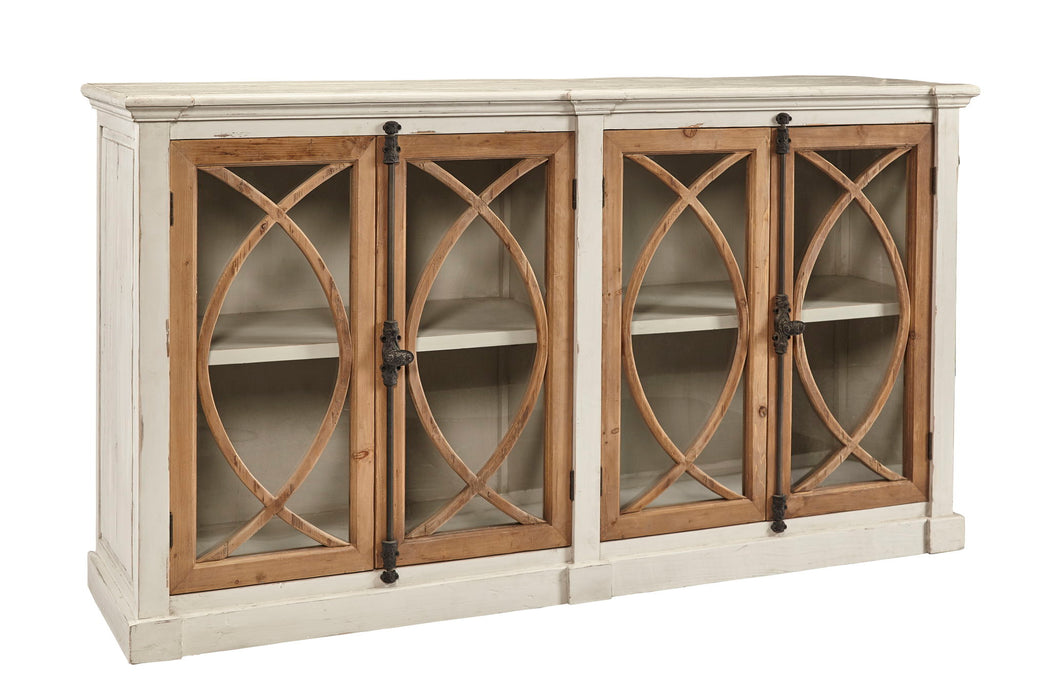Grayson Fretwork - Hutch - Beige
