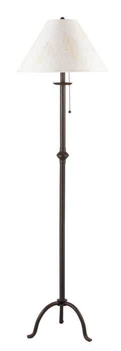 Iron - 57" Height Iron Floor Lamp - Black