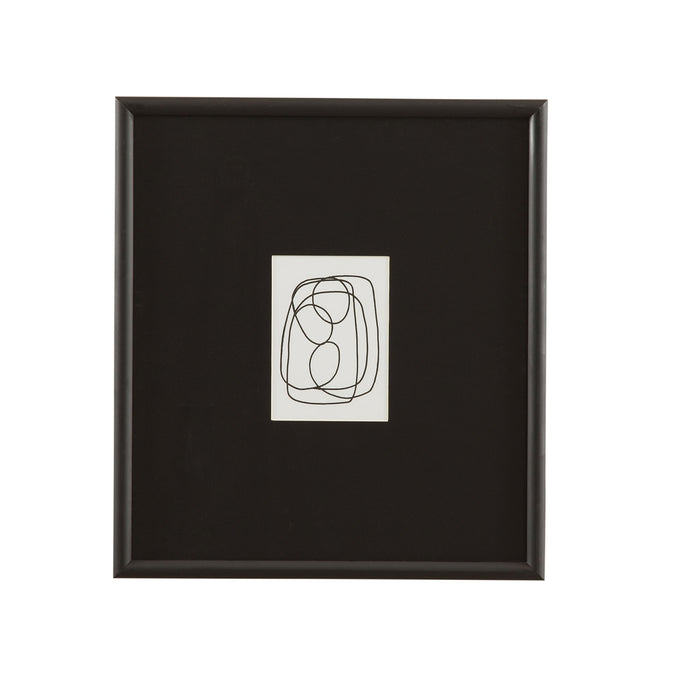 Form Study X Framed Print - Black