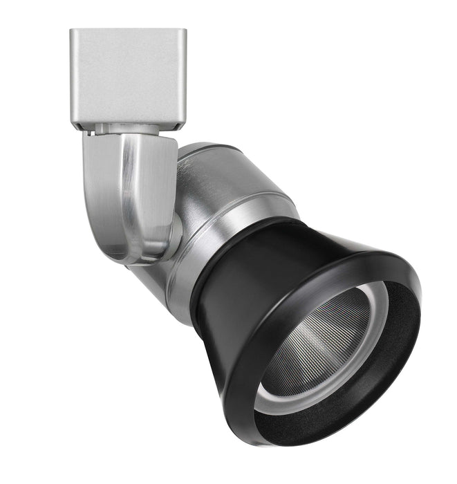 6.25" Height Metal Track Head - Brushed Steel & Black - Metal