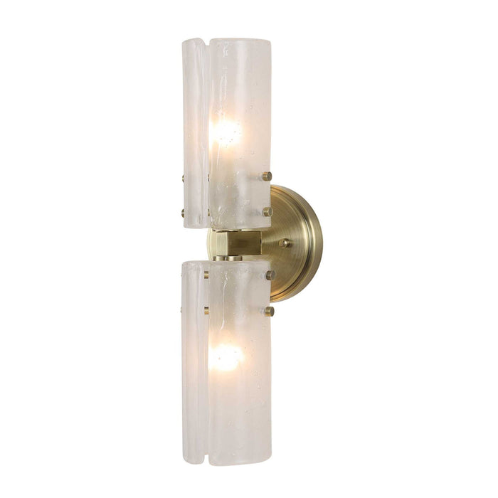 Mistie - 2 Light Glass Sconce - Bronze