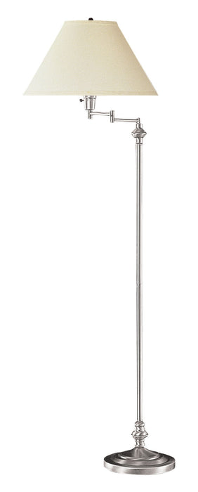 Swing Arm - 59" Height Metal Floor Lamp - Brushed Steel