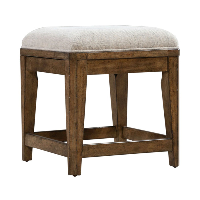 Carolina Park - Upholstered Console Stool - Amber Brown