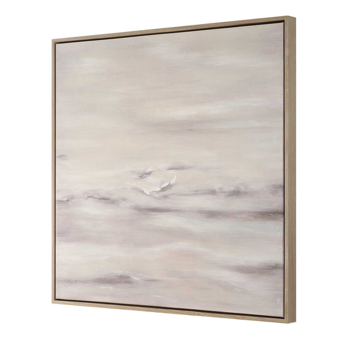 Trance - Hand Painted Abstract Art - Brown / Gray / White / Woodtone