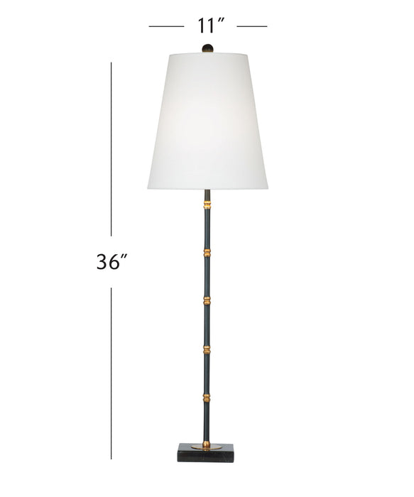 Alamance - Table Lamp - Black / White