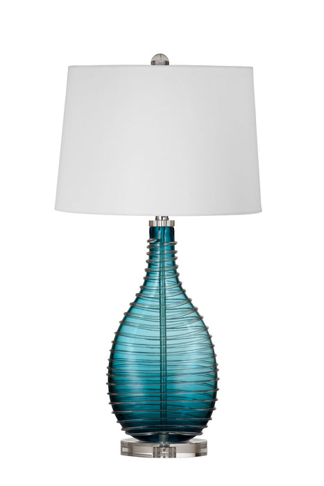 Andorra - Table Lamp - Blue / White