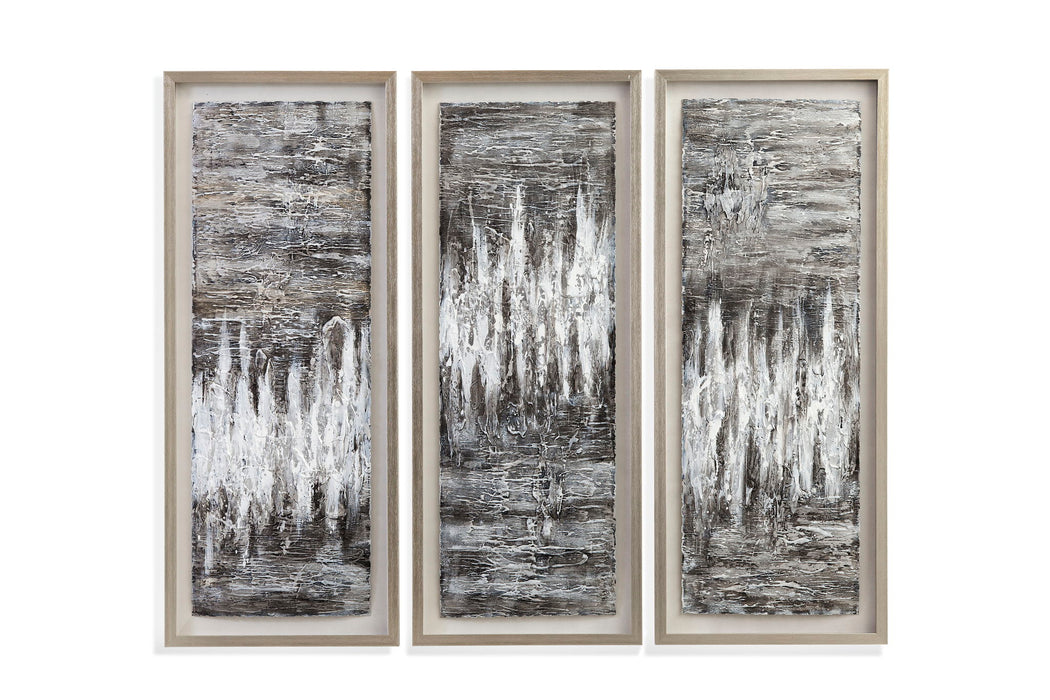 Estatic Canvas Art (Set of 3) - Dark Gray