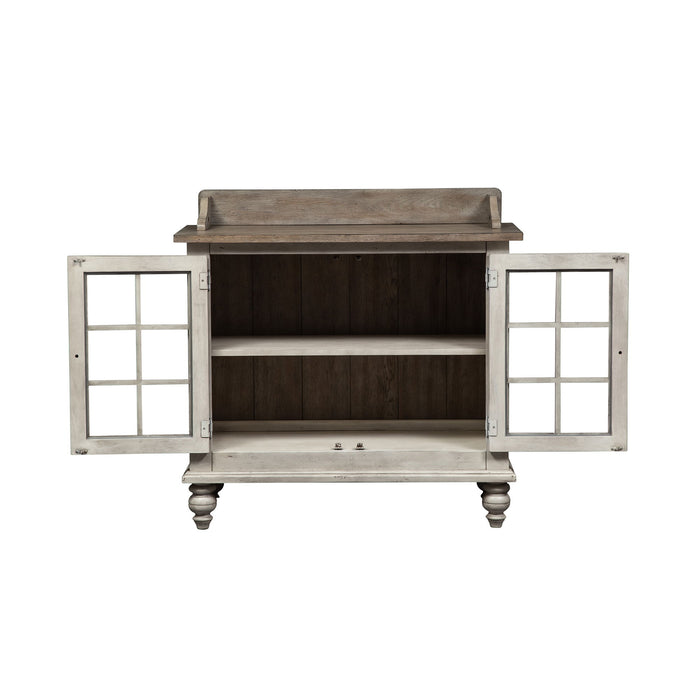 Whitney - Server - Antique Linen / Weathered Gray