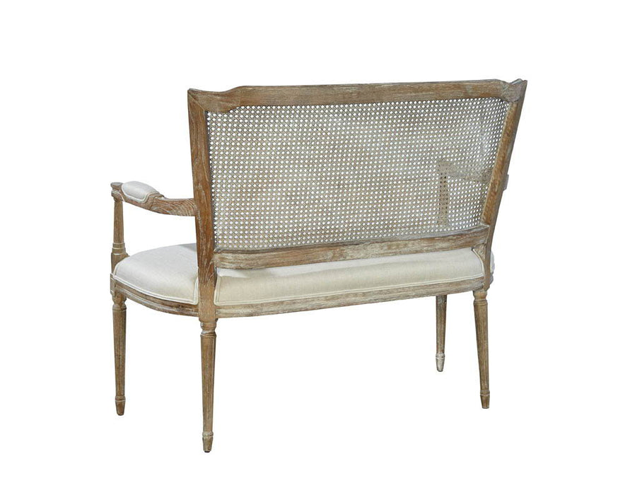 Channing - Settee - Pearl Silver
