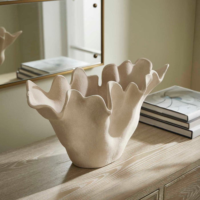 Sand Dune - Outdoor Ceramic Bowl - White