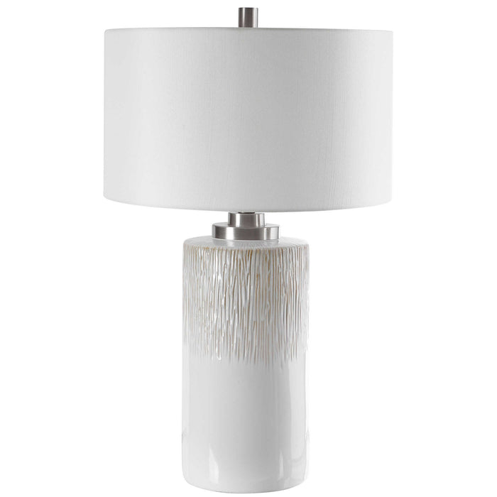 Georgios - Cylinder Table Lamp - White