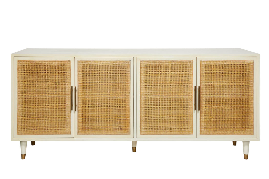 Nassau - Caned Buffet - Light Brown / White