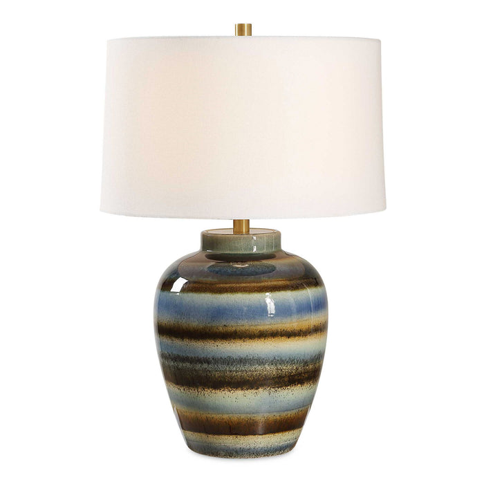 Judarn - Table Lamp - Blue / Brown