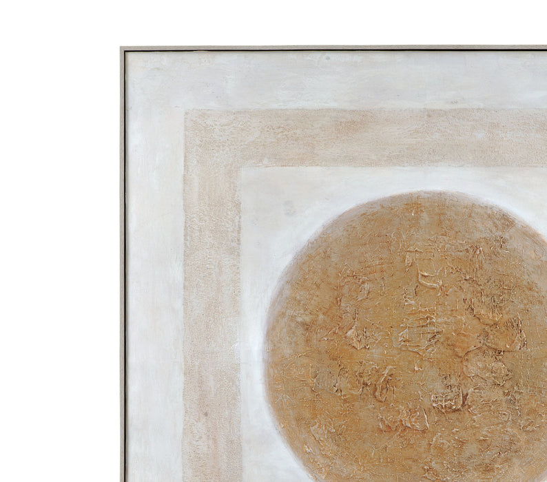 Central Canvas Art - Beige