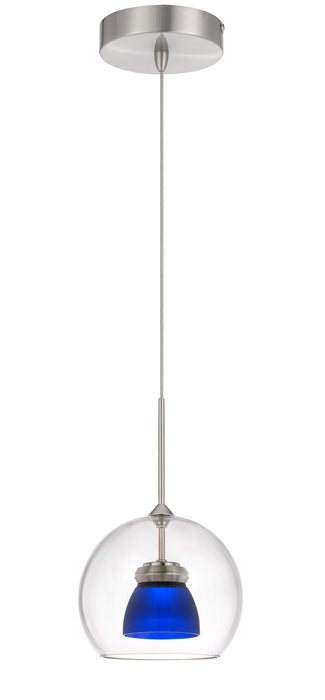 11.5" Height Pendant - Frosted Blue