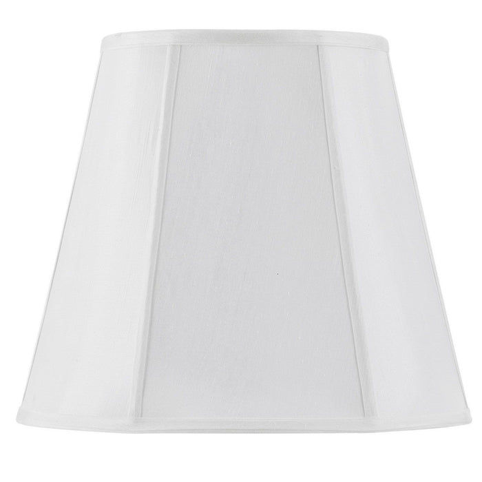 Piped Deep Empire - 16" Height Fabric Shade - White