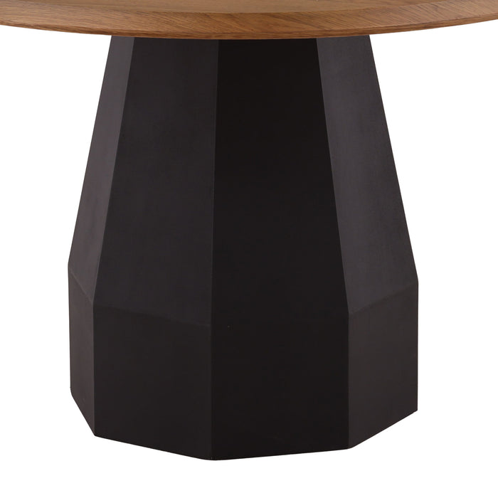 Maddie - Dining Table - Light Brown / Black