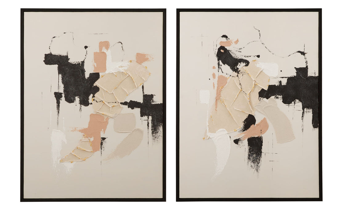 Intuitive Framed Canvas (Set of 2) - Beige