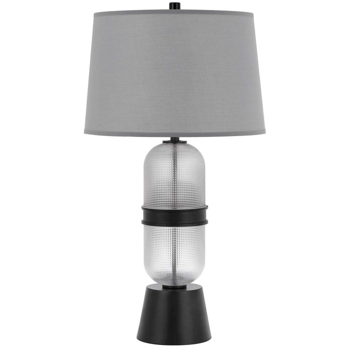 Sesto - 29.25" Height Frosted Glass Table Lamp - Black