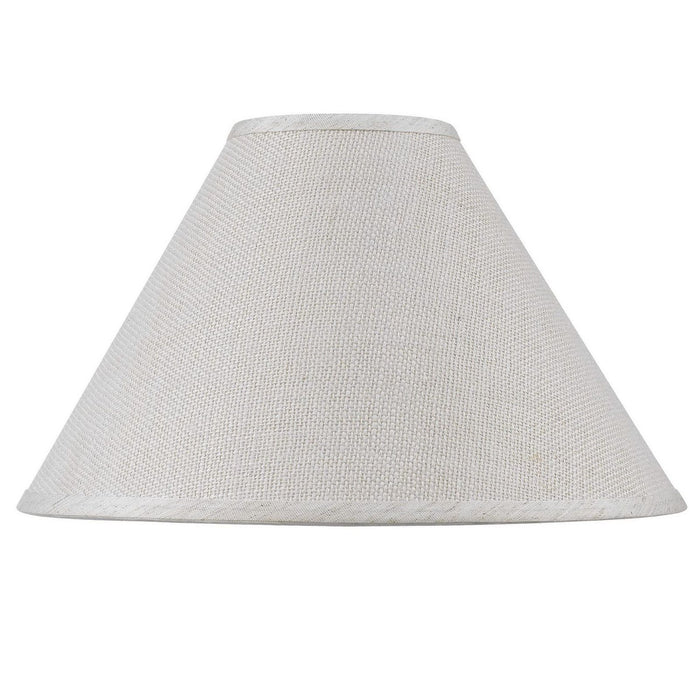 Burlap - 13" Height Burlap Shade - Light Heather