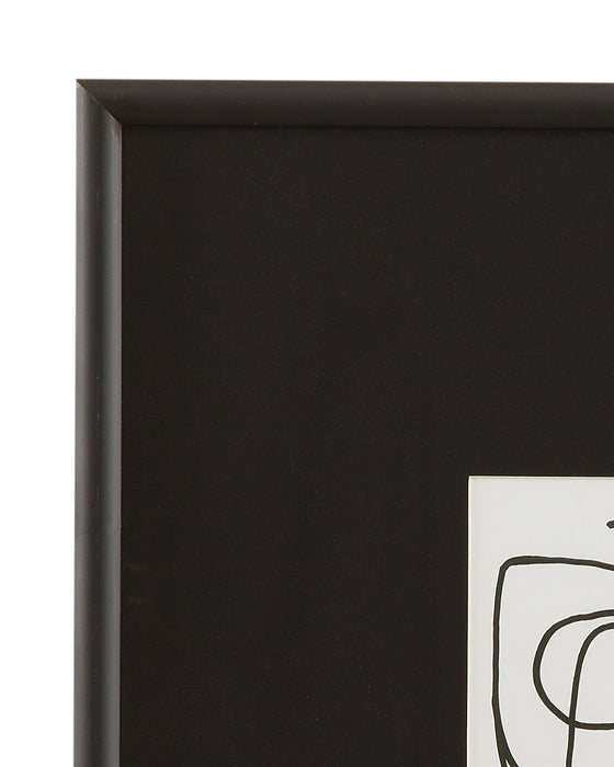 Form Study Framed Print (Set of 4) - Black