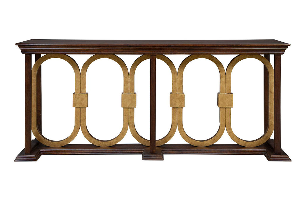 Everly - Console - Dark Brown / Gold