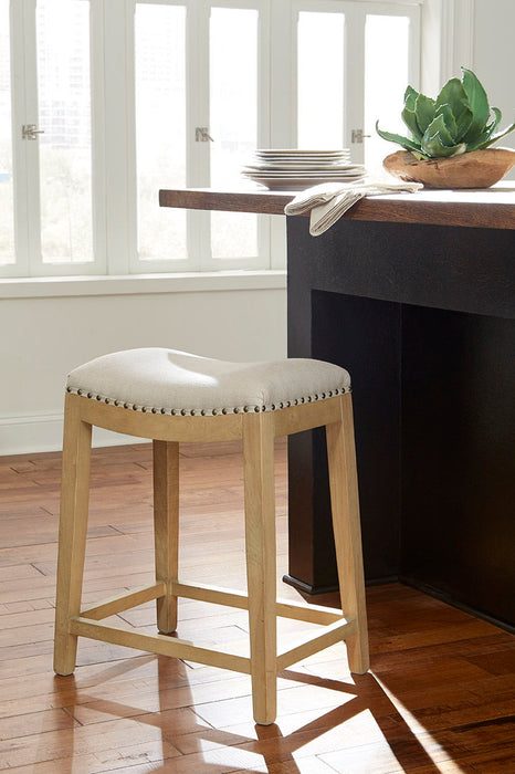 Linen - Counter Stool - Light Brown