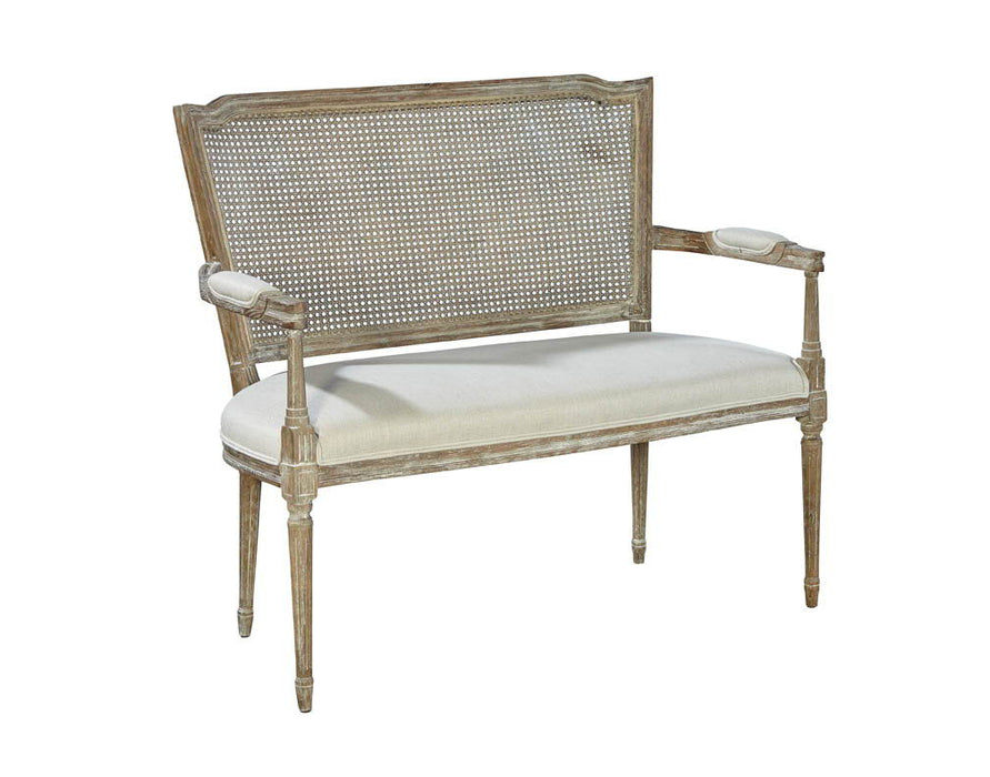 Channing - Settee - Pearl Silver