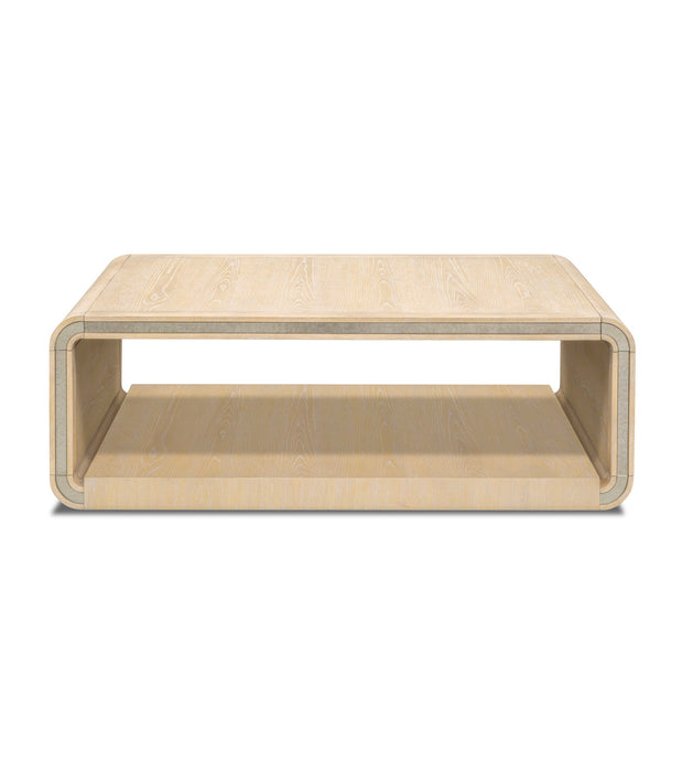 Damone - Coffee Table - Cerused White Oak
