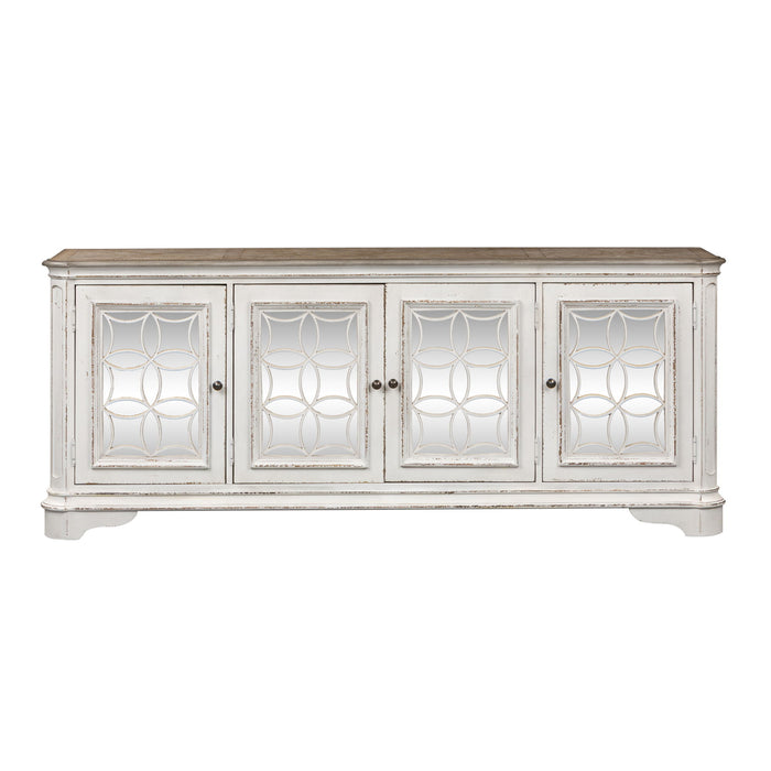Magnolia Manor - 4 Doors TV Console - Antique White