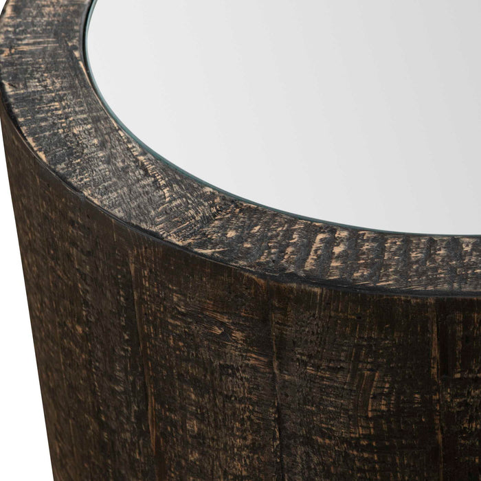 Sequoia - Mirrored Drum Table
