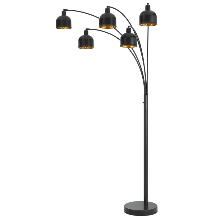 Lovett - 86" Height Metal Floor Lamp With 5 Shades - Dark Bronze