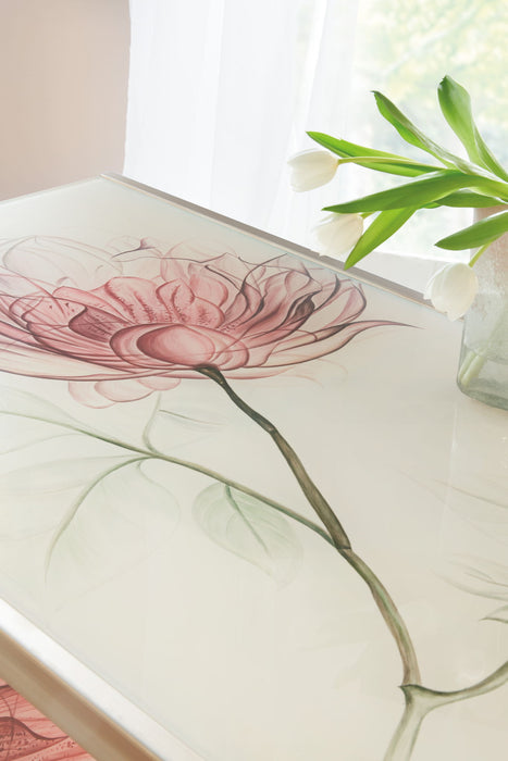 Susan G. Komen - Blossoming Hope Cocktail Table - Gold