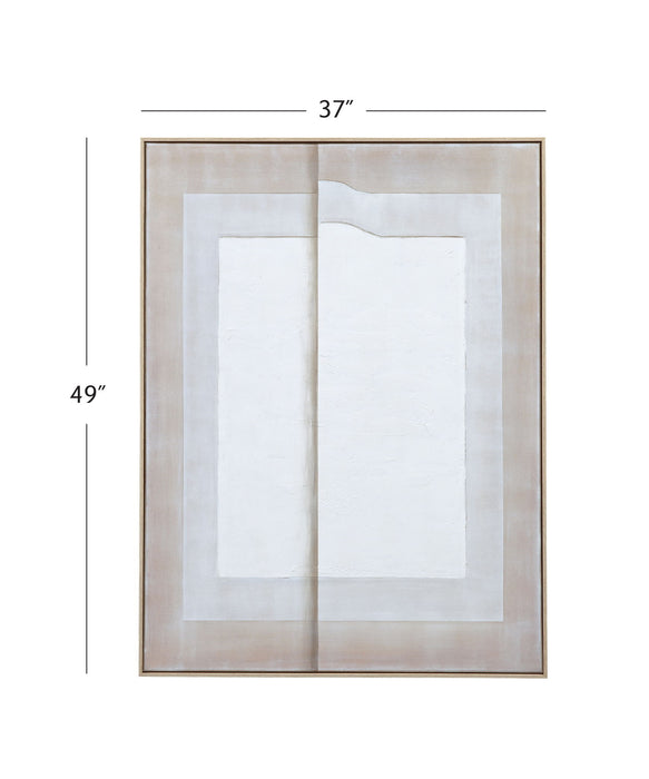 Fold II Canvas Art - Natural