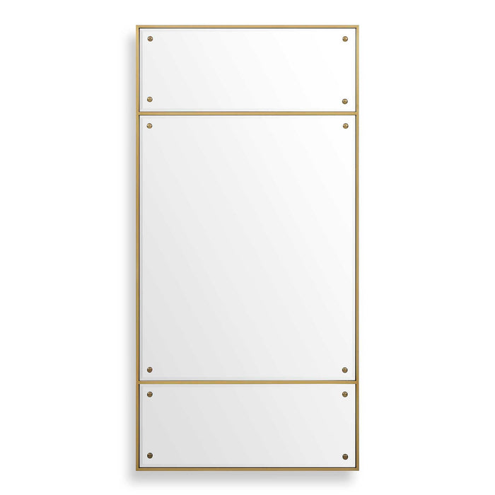 Wrenton - Rectangular Mirror - Brass