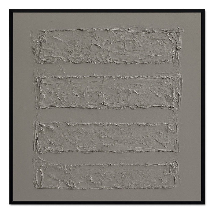 Framed Canvas Terrain Study - Black