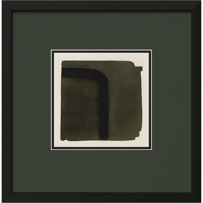 Marsh And Sod I Framed Print - Green / White / Black