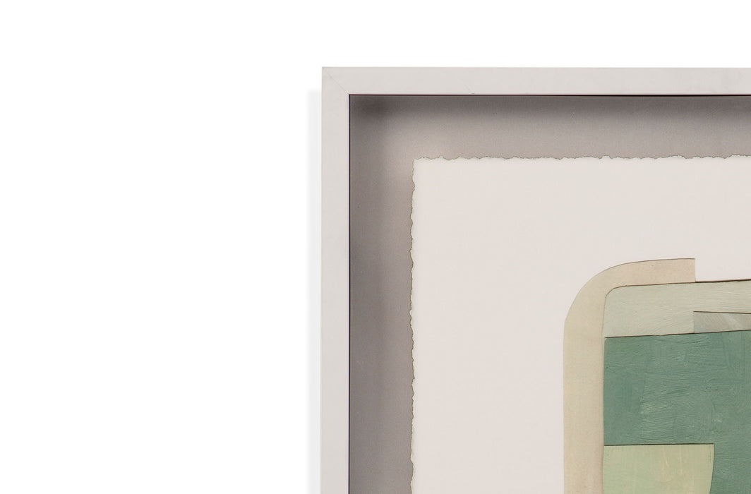 Color Structure III Framed Print - Green