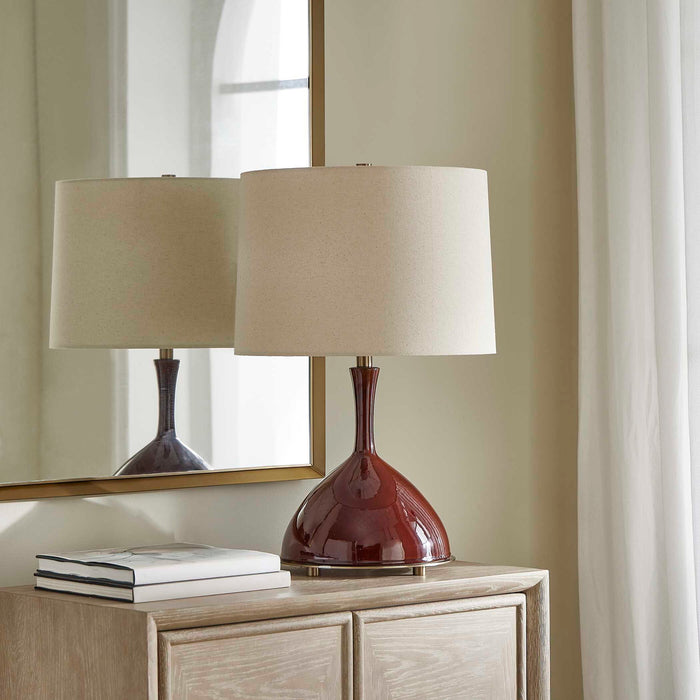 Colette - Table Lamp - Burgundy