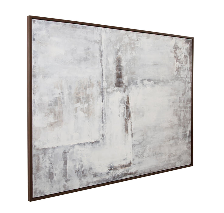 Triad Framed Canvas - Gray