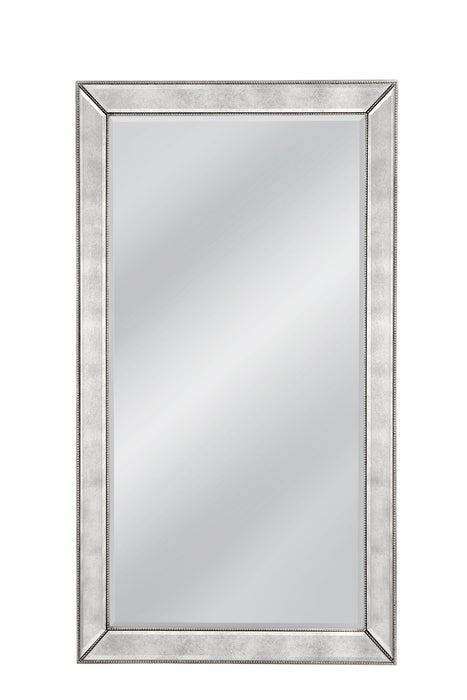 Beaded - Floor Mirror 79" - Silver