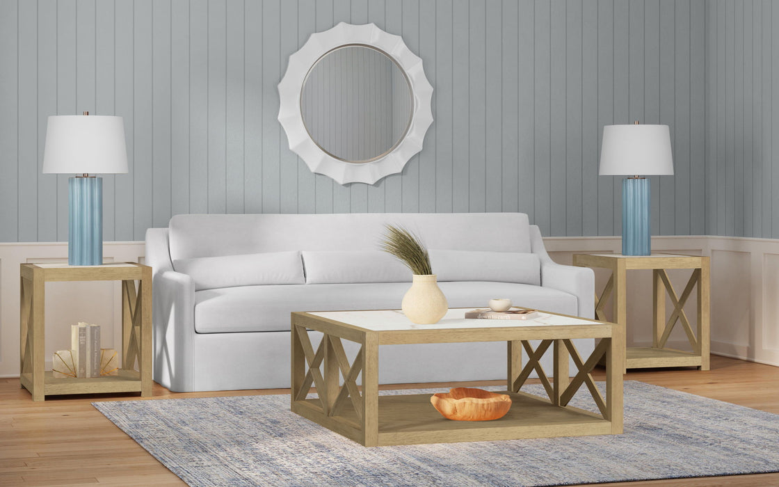 Holden - Square Coffee Table - Rustic Blonde