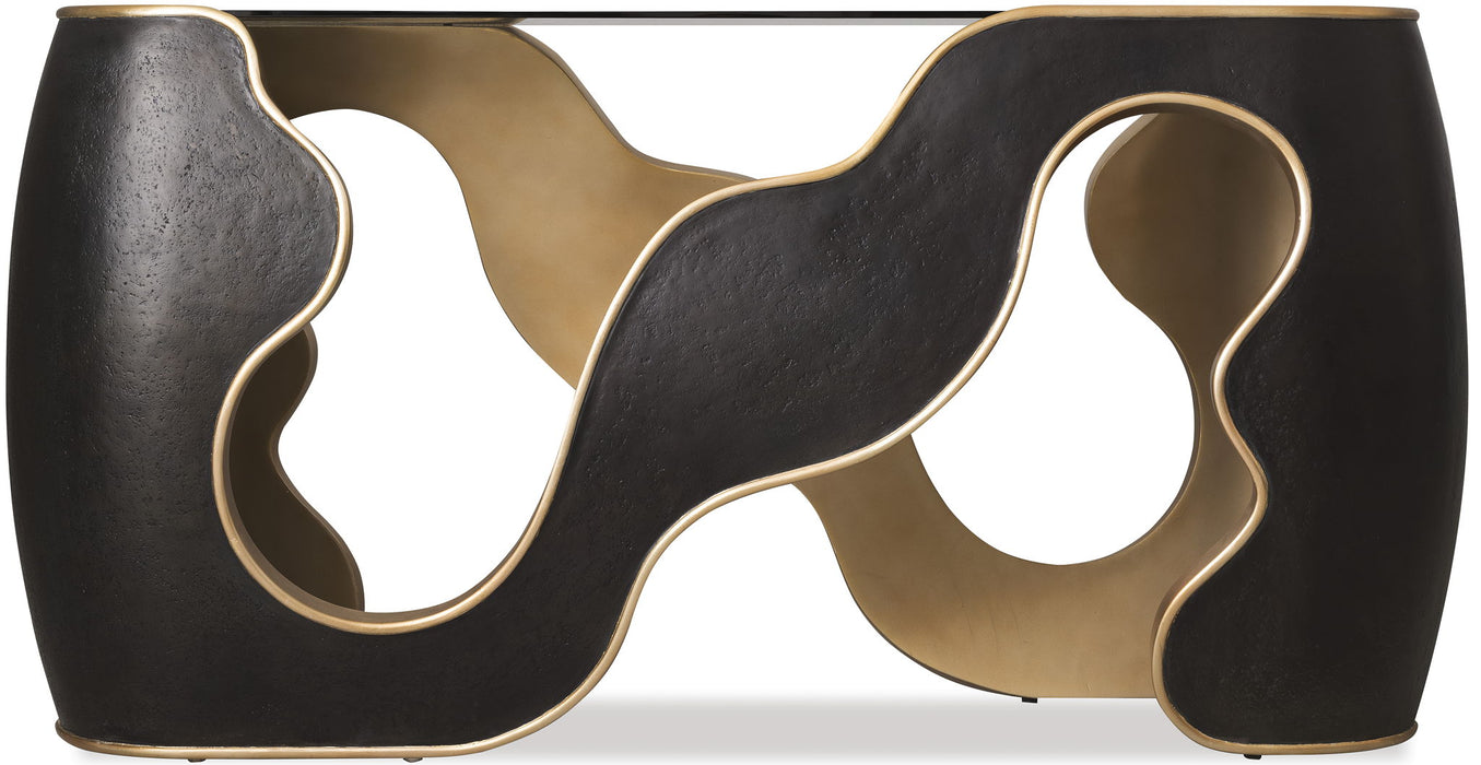 Melange - Even And Flow Console Table - Black