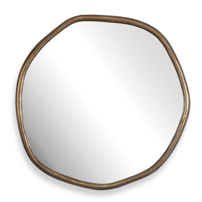 Ambrose - Indoor-Outdoor Round Mirror - Brass / Gold
