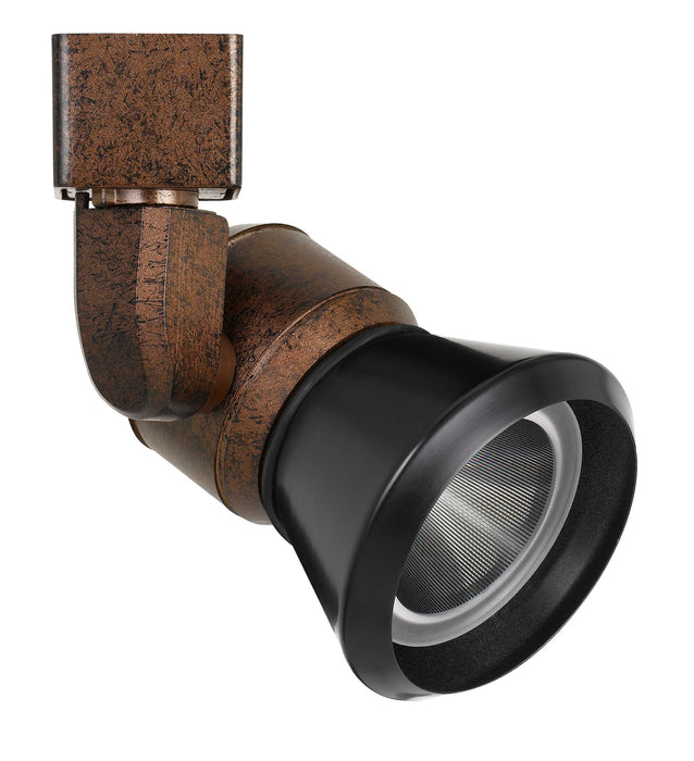 6.25" Height Metal Track Head - Rust & Black - Metal