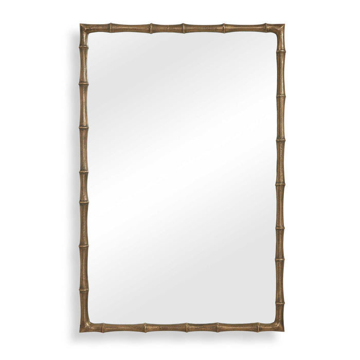 Brass Bamboo - Rectangle Mirror - Brass / Gold