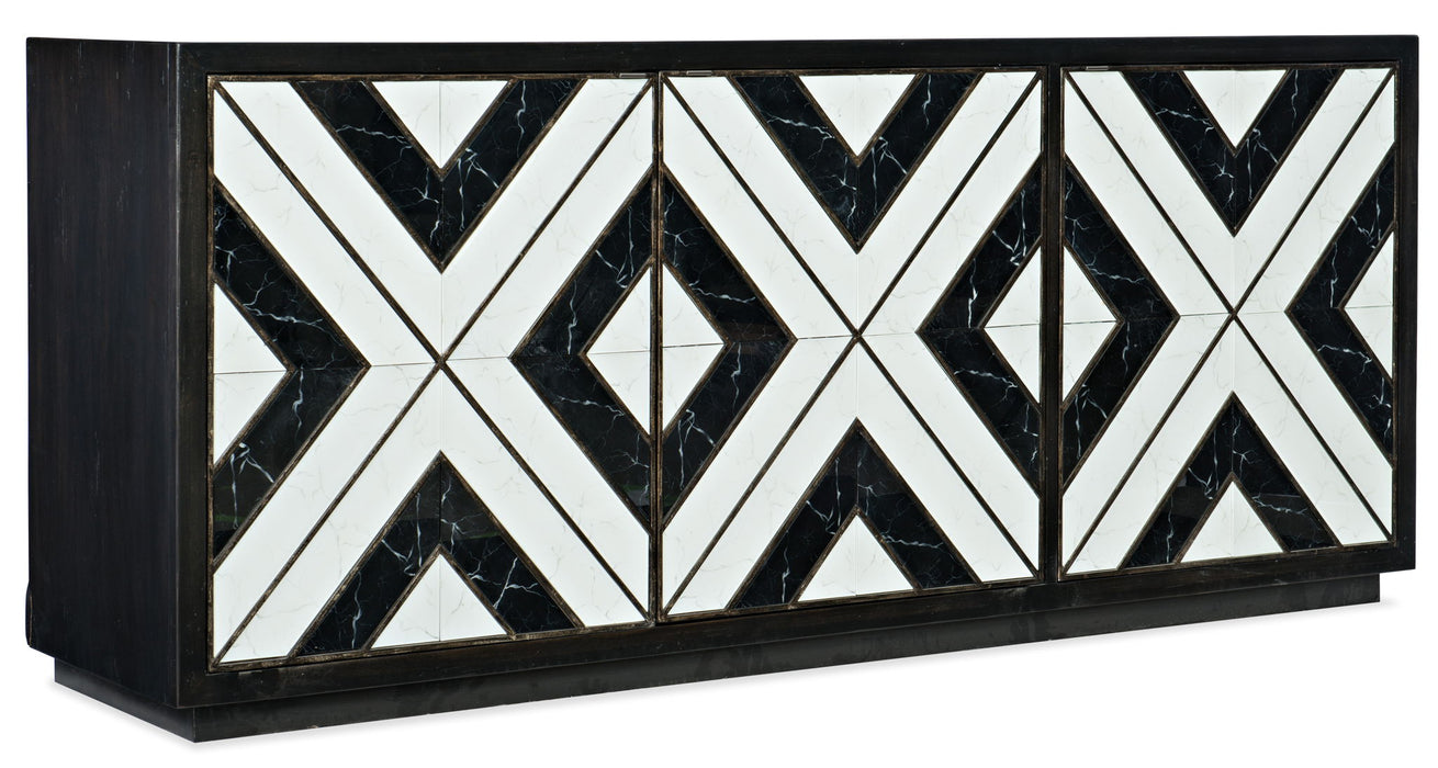 Sanctuary 2 - Noir Et Blanc Entertainment Console