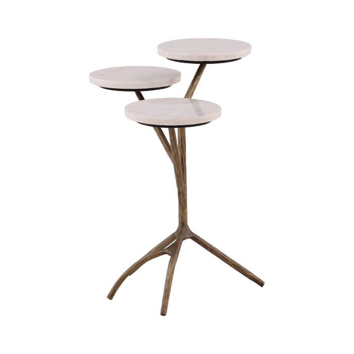 Garcia - Drink Table - Beige / Light Brown