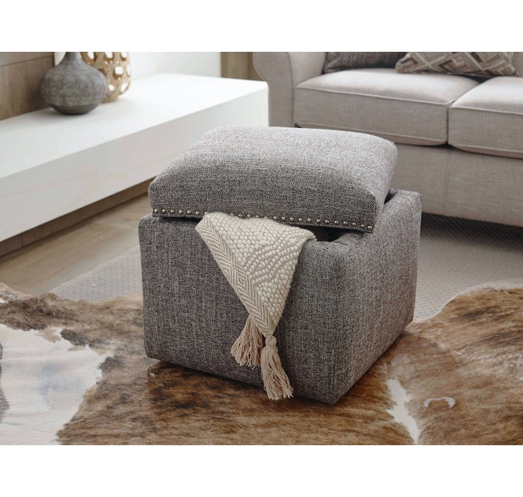 2F0081N Parson Storage Ottoman with Nails